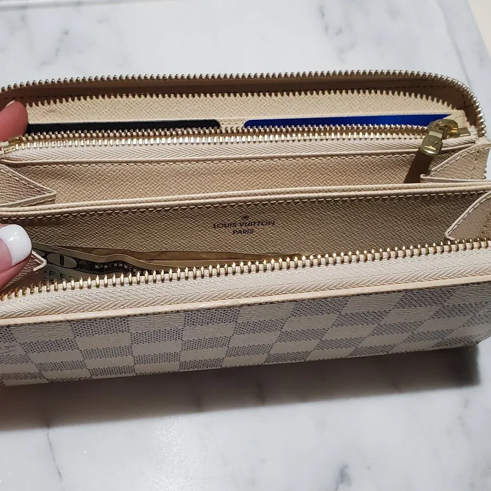 LV Damier Azur Zippy Wallet Louis Vuitton Authentic - Picture 2 of 16